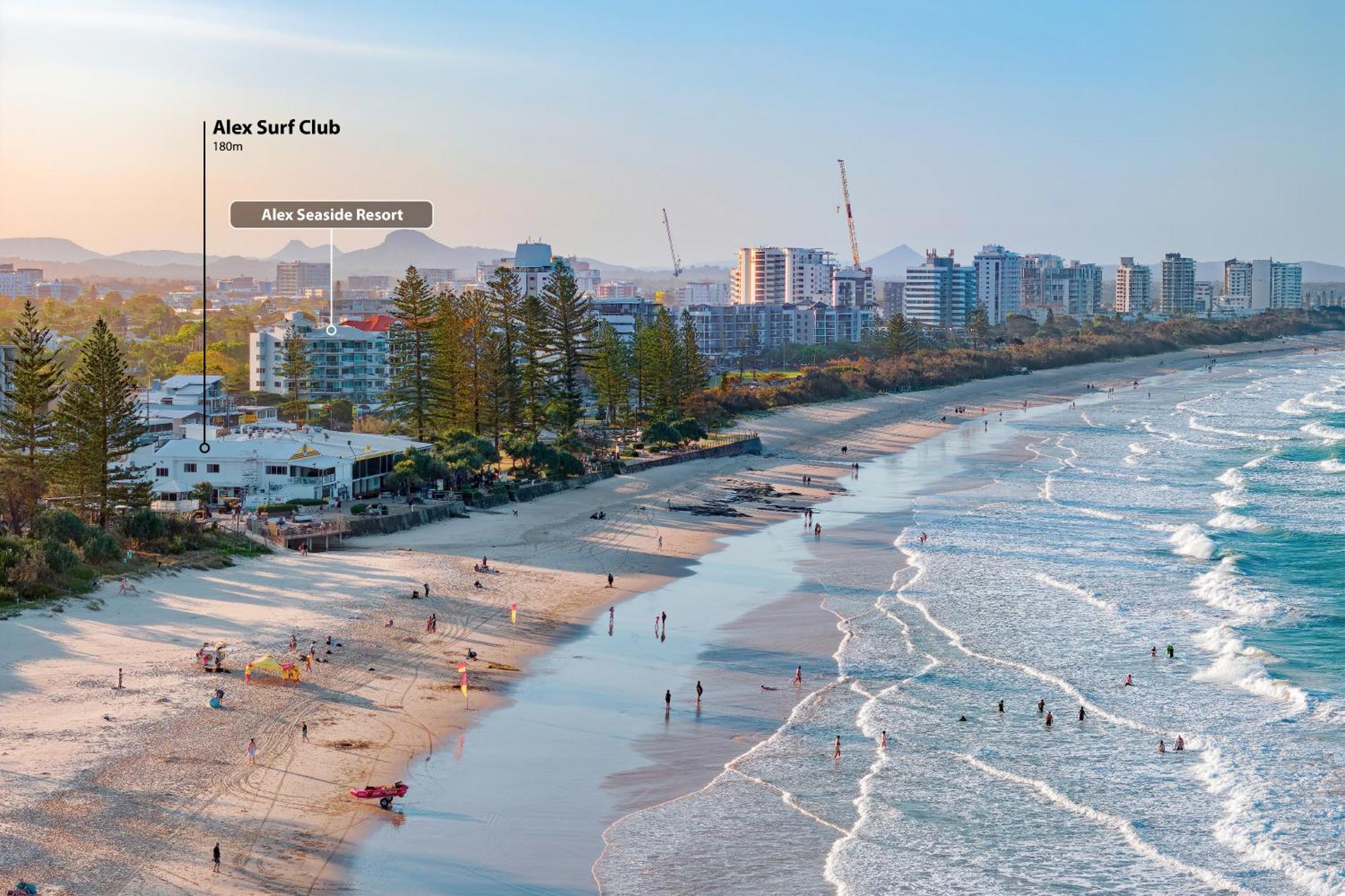 Alex Seaside Resort Alexandra Headland Luaran gambar
