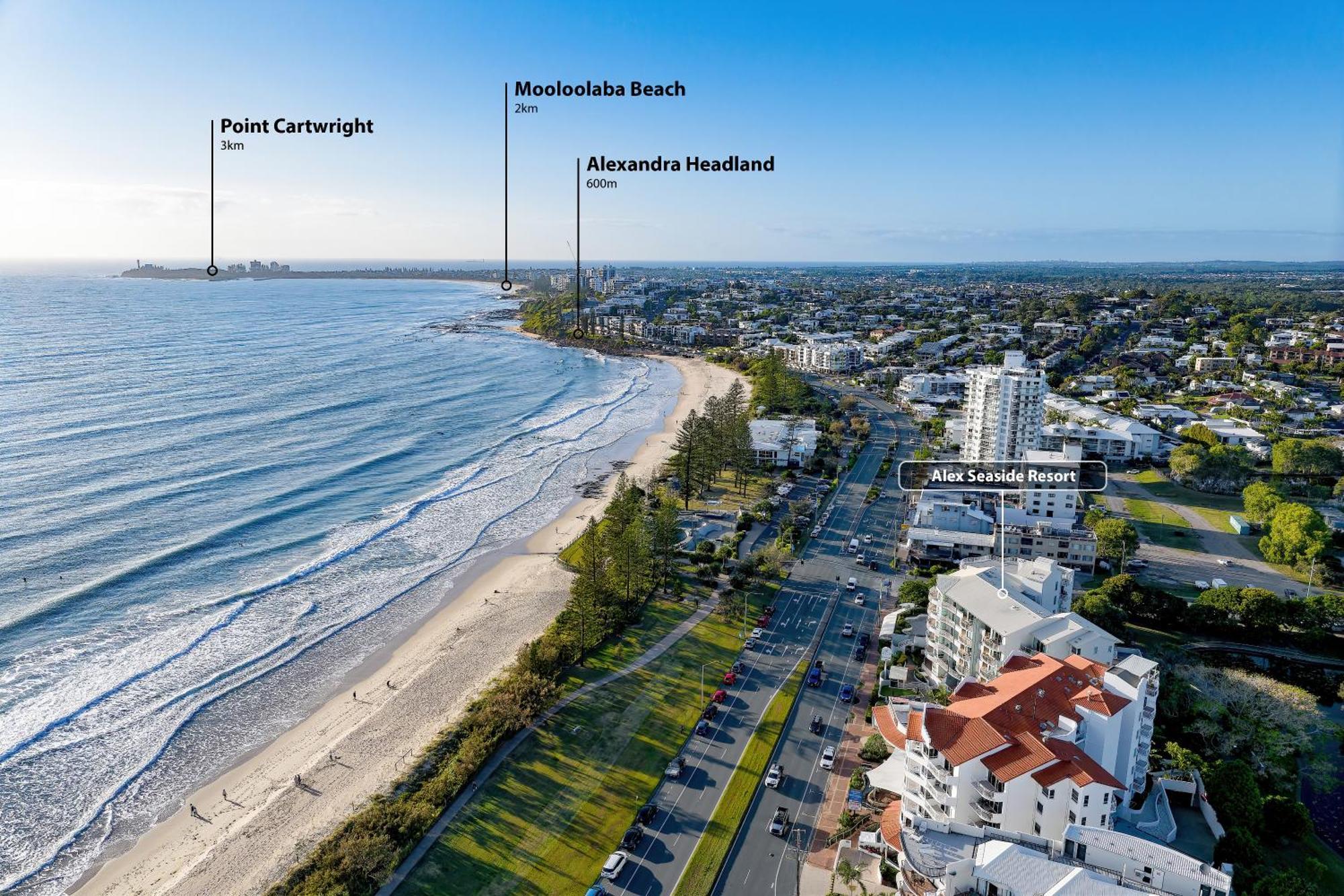 Alex Seaside Resort Alexandra Headland Luaran gambar